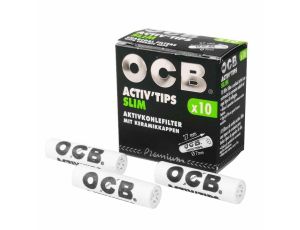 Filtry węglowe OCB Slim 10szt 7mm
